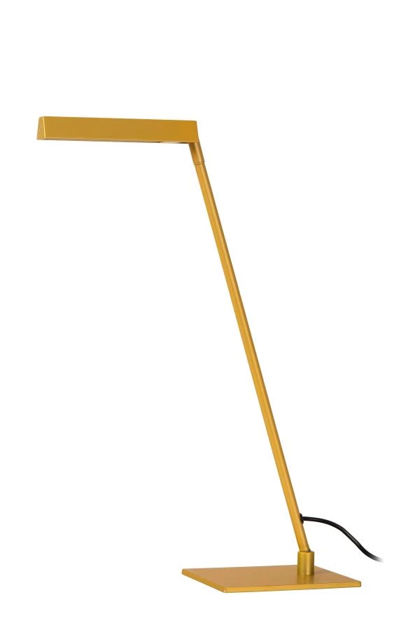 Lucide LAVALE - Lampe de bureau - LED Dim. - 1x3W 2700K - Jaune Ocre - éteint